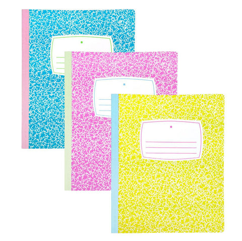 Neon Riso Composition Notebooks