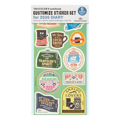 TRAVELER'S notebook 2026 Sticker Set
