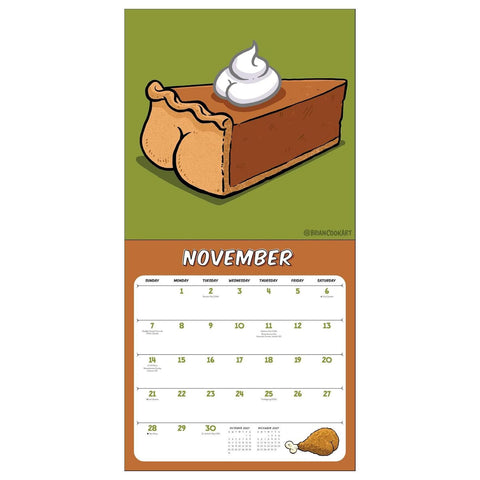 Butts on Things 2027 Wall Calendar