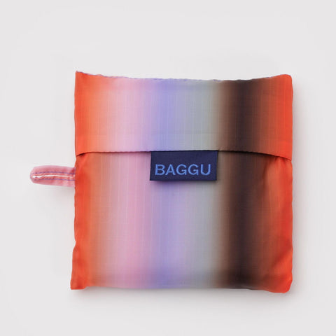 Standard Reusable Tote: Gradient Stripe Poppy + Lilac