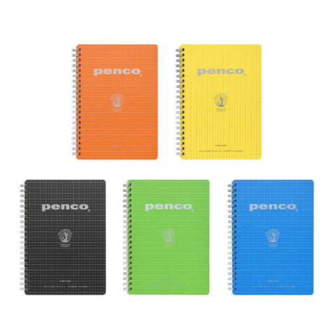Wirebound A5 Grid Notebooks