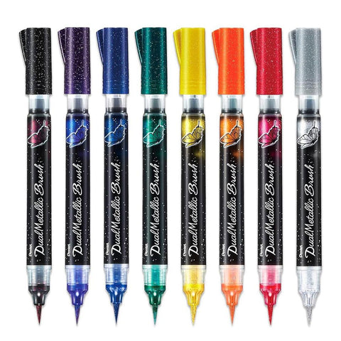 Dual Metallic Brush Pens