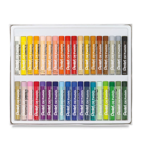 Pentel Arts Oil Pastels, Set of 36