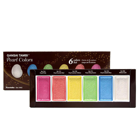 Gansai Tambi Metallic Watercolor Set, Pearl