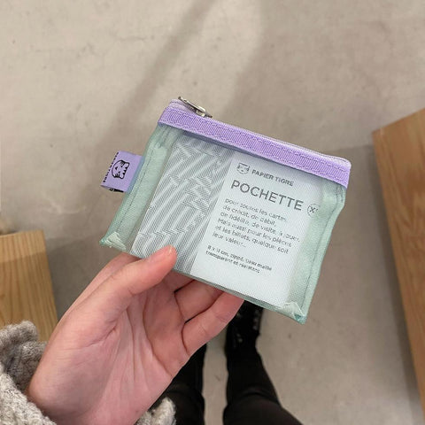 Extra Small Mesh Pocket, Lilac Mint