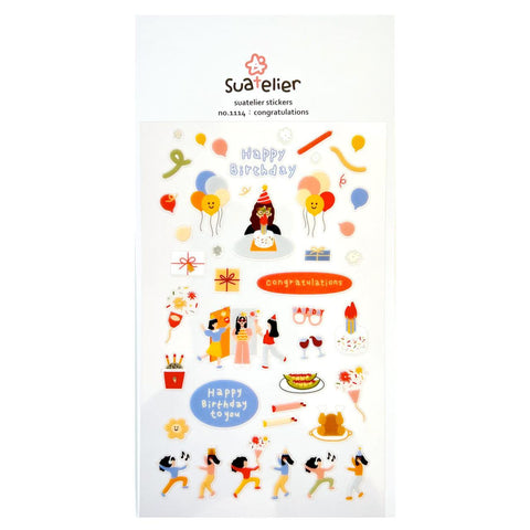 Birthday Congrats Stickers