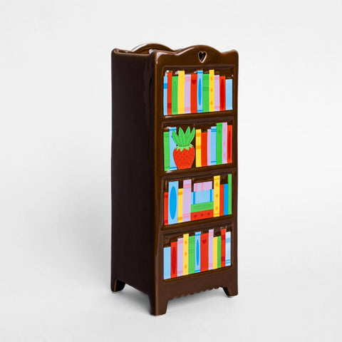 Bookshelf Ceramic Vase