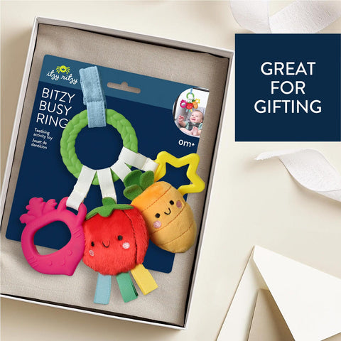 Veggie Bitzy Busy Ring Teething Activity Toy