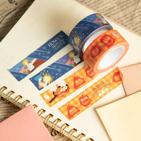 Howl's Moving Castle Washi Tape Set, Calcifer + Hauru
