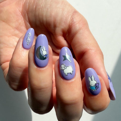 Miffy's Sweet Dreams Nail Art Stickers