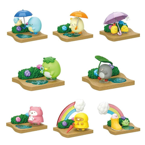 Sumikko Gurashi Walking on a Rainy Day Re-Ment