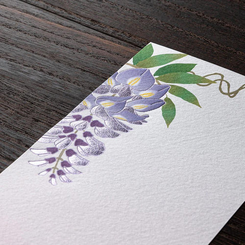 Wisteria Foil-Stamped Letter Pad