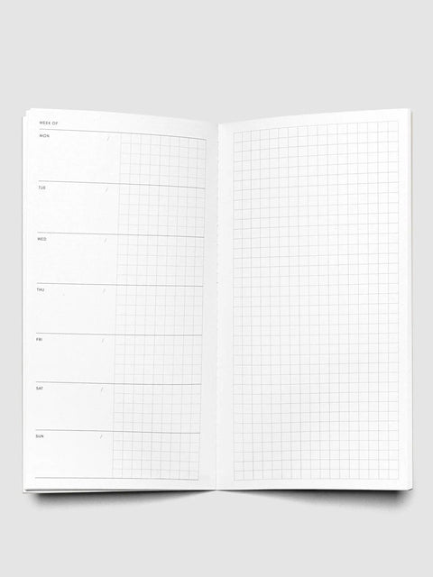Weekly Graph Notebook, A5 Slim