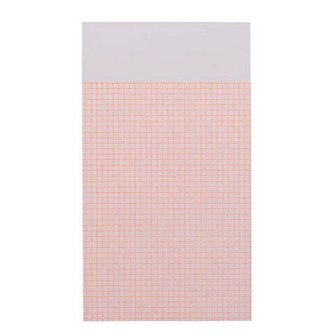 Fluo Orange Grid Mini Typo Notepad