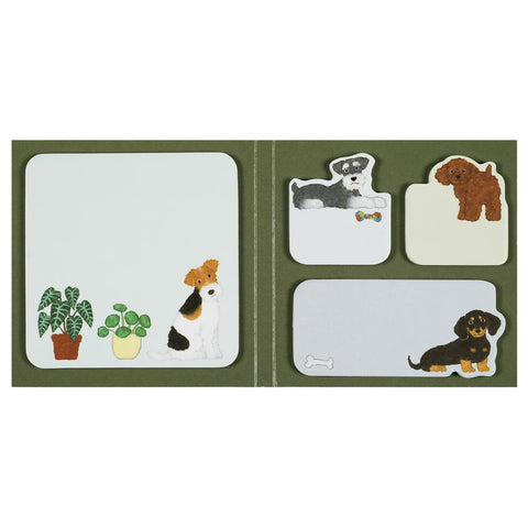 Dogs Die Cut Sticky Notebook