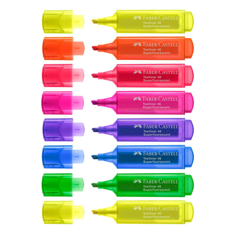 Neon Textliner 46 Highlighters, Set of 8