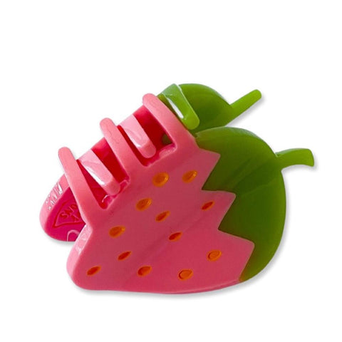 Mini Pink Strawberry Hair Claw
