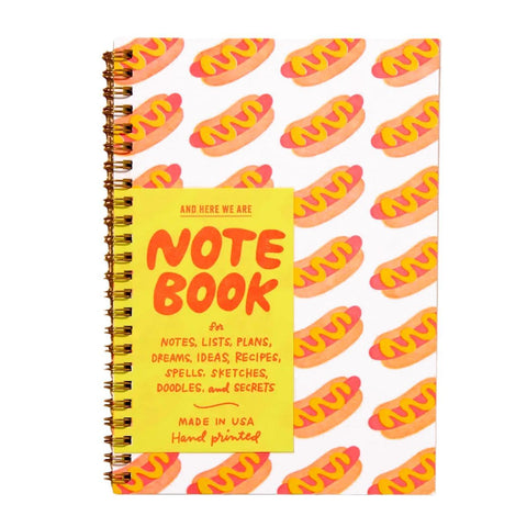 Hot Dogs A5 Spiral Notebook