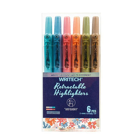 Retractable Highlighter Set, Vintage