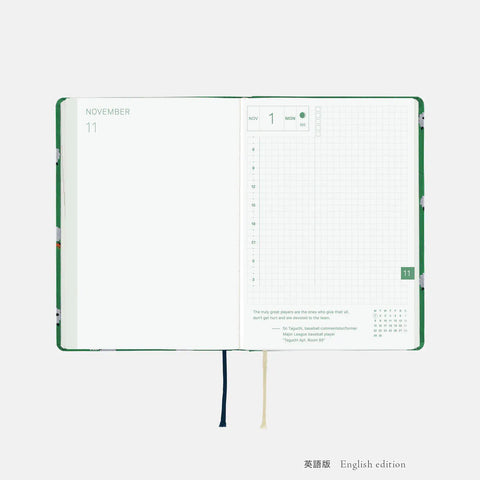 Hobonichi Techo A6 Hon 2027 Planner, Bow + Tie: Sheep Sheep Sheep