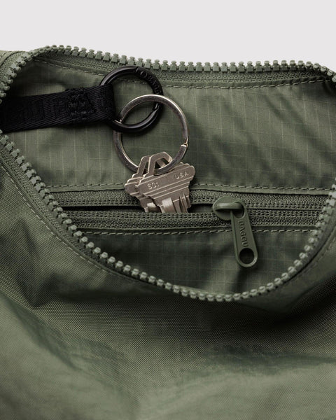 Small Nylon Crescent Bag: Caper
