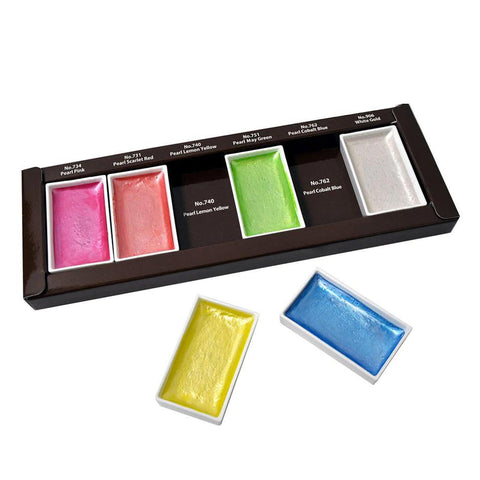 Gansai Tambi Metallic Watercolor Set, Pearl