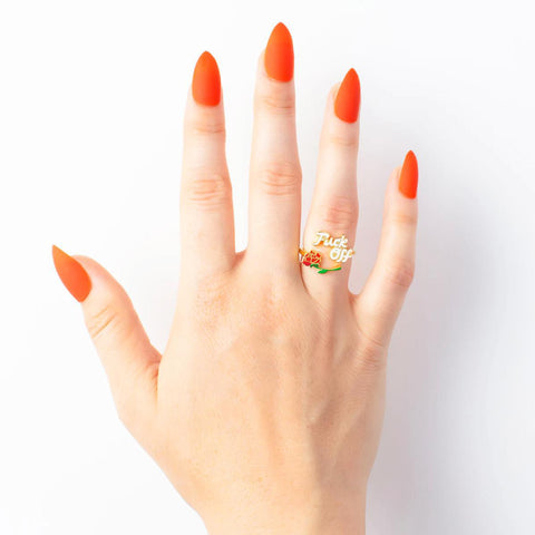 Fuck Off Adjustable Ring