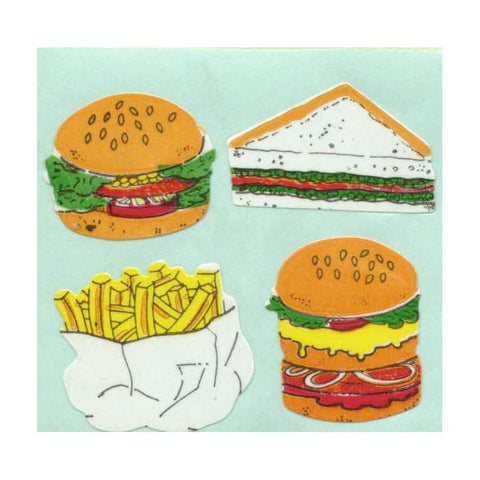Fast Food Retro Paper Stickers
