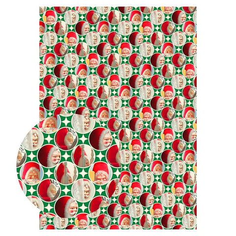 Creepy Santa Mixed Gift Wrap Sheets