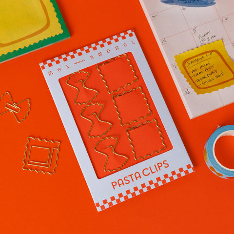 Ravioli + Farfalle Paper Clips