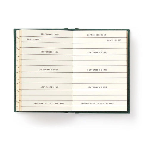 Dates People Get Mad if I Forget Tiny Diary