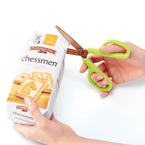 Titanium Curved Blade Scissors, Green