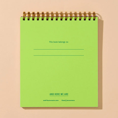 Zebra Stripe Letterpress Doodlebook