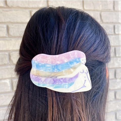 Rainbow Girl Hair Claw