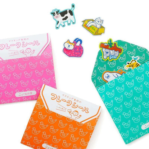 Retro Japanese Flake Stickers