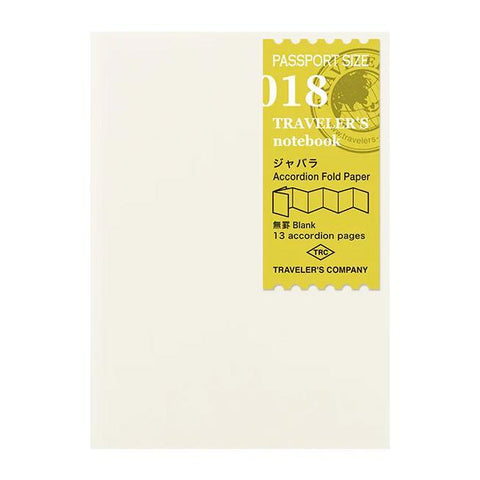 TRAVELER'S notebook, Passport Size, 018 - Accordion Fold Paper