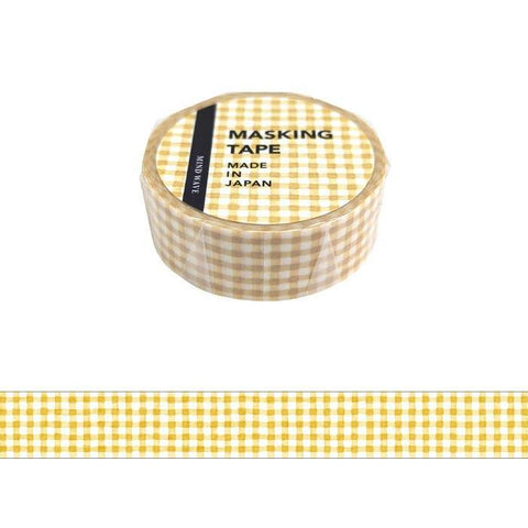 Yellow Gingham Washi Tape