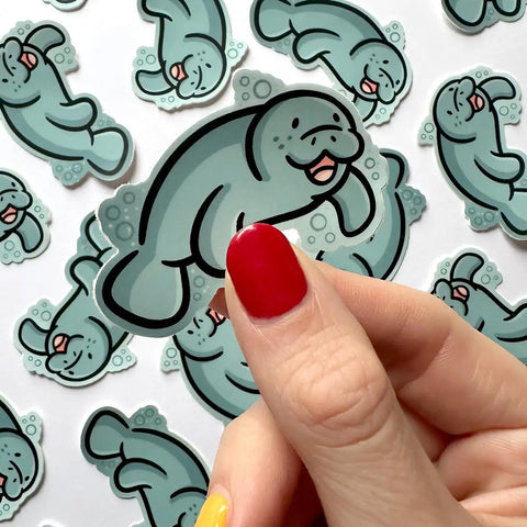 Manatee Mini Sticker