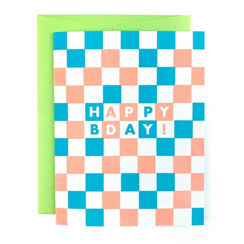 Checkers Variety Pack of Risograph Greeting Cards