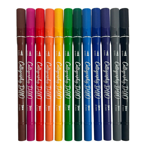 Calligraphy Duo: Double-Ended Marker Set