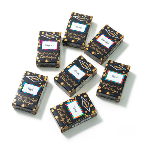 Diamine Fountain Pen Ink Cartridge Sampler Sets