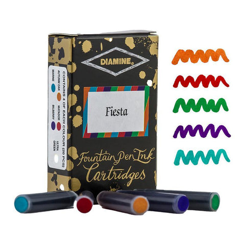 Diamine Fountain Pen Ink Cartridge Sampler Sets