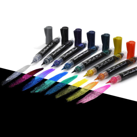 Dual Metallic Brush Pens