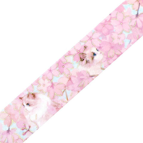 Blossoms + Cats Washi Tape