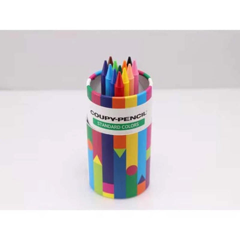 Sakura Coupy-Pencil Wax Crayons, Tube of 12