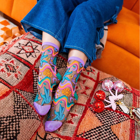 Desert Disco Sheer Socks
