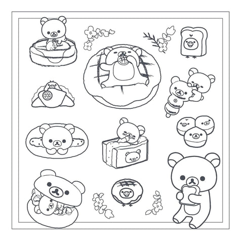 Rilakkuma Coloring Book: Sweet + Savory Treats