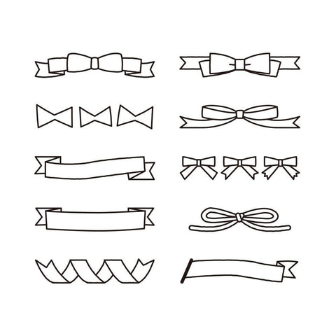 Paintable Rotating Stamp, Ribbons