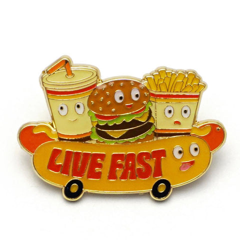 Live Fast Enamel Pin