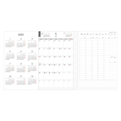 Moment 2025 Vertical Planner, Ivory